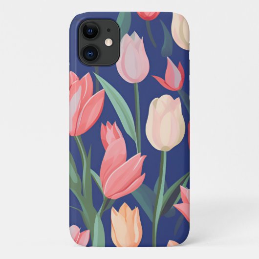 Tulpenpatroon. Case-Mate iPhone Case (Achterkant)