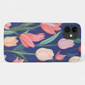 Tulpenpatroon. Case-Mate iPhone Case (Achterkant (horizontaal))