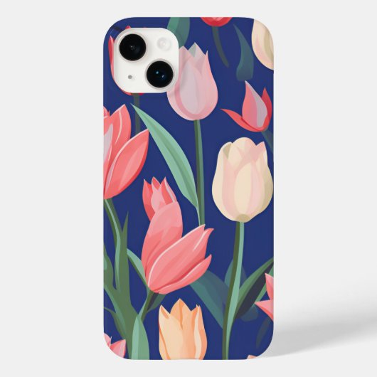Tulpenpatroon. Case-Mate iPhone Case (Achterkant)
