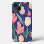 Tulpenpatroon. Case-Mate iPhone Case (Achterkant)