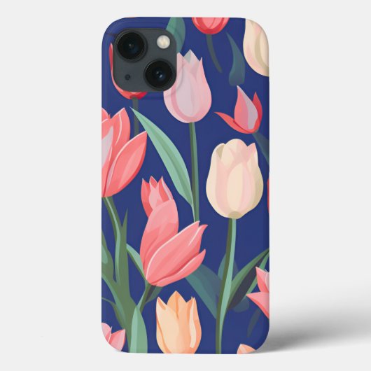 Tulpenpatroon. Case-Mate iPhone Case (Achterkant)