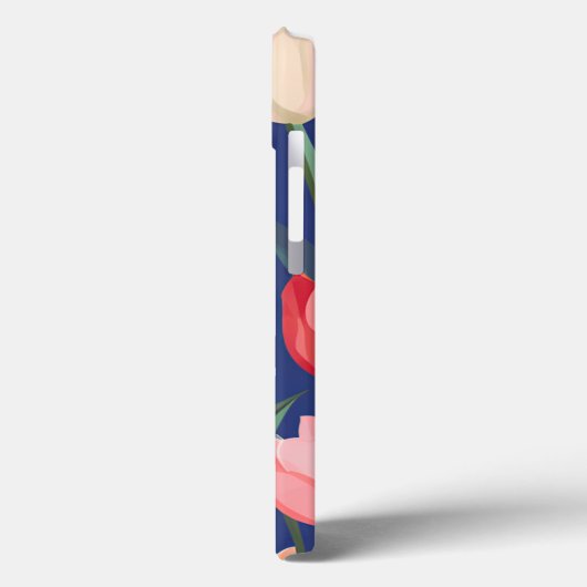 Tulpenpatroon. Case-Mate iPhone Case (Achterkant / Links)