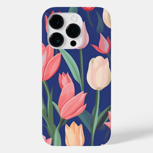 Tulpenpatroon. Case-Mate iPhone Case (Achterkant)