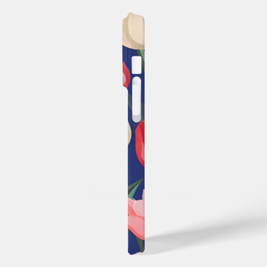 Tulpenpatroon. Case-Mate iPhone Case (Achterkant / Links)