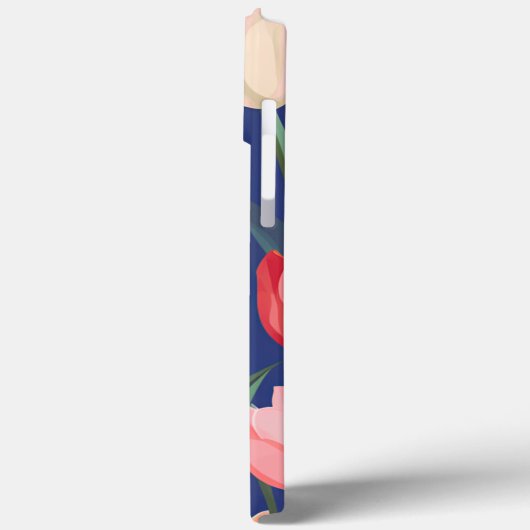 Tulpenpatroon. Case-Mate iPhone Case (Achterkant / Links)