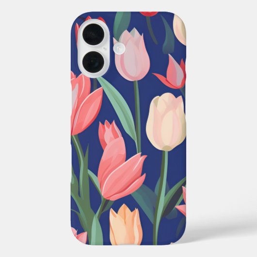Tulpenpatroon. Case-Mate iPhone Case (Achterkant)