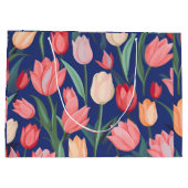 Tulpenpatroon. Groot Cadeauzakje (Achterkant)