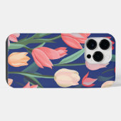 Tulpenpatroon. iPhone Hoesje (Achterkant horizontaal)