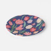 Tulpenpatroon. Papieren Bordje (Gekanteld)