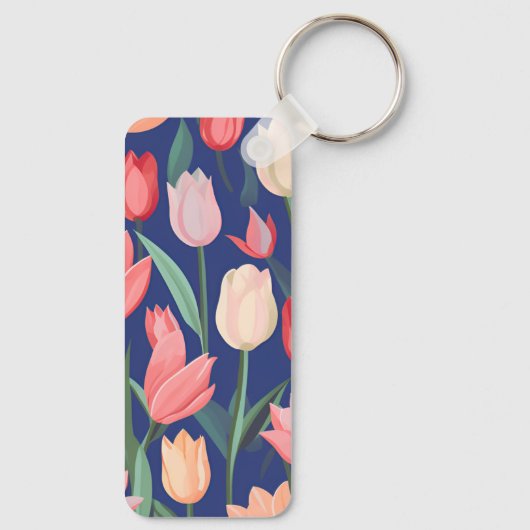 Tulpenpatroon. Sleutelhanger (Achterkant)