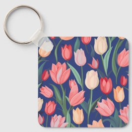 Tulpenpatroon. Sleutelhanger