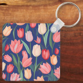 Tulpenpatroon. Sleutelhanger (Achterkant)