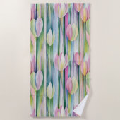  tulpenpatroon strandlaken (Voorkant)