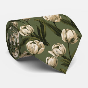 Tulpenprint Best Man Zakelijk Stropdas