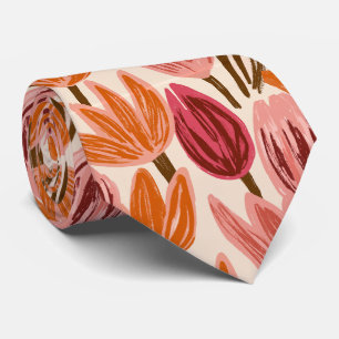 Tulpenprint Bruid Vader Begin Stropdas