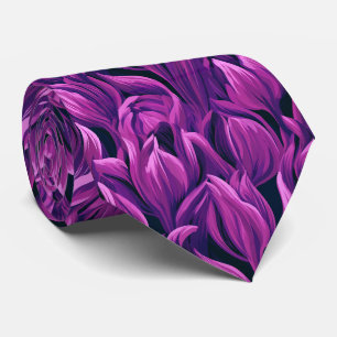 Tulpenprint herenmode strandbruiloft stropdas
