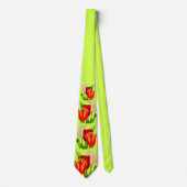 tulpenprint stropdas (Voorkant)