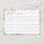 Tulpenrecept Kaarten (Voorkant)