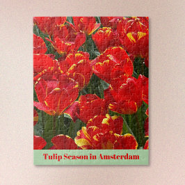 Tulpenseizoen in Amsterdam Legpuzzel