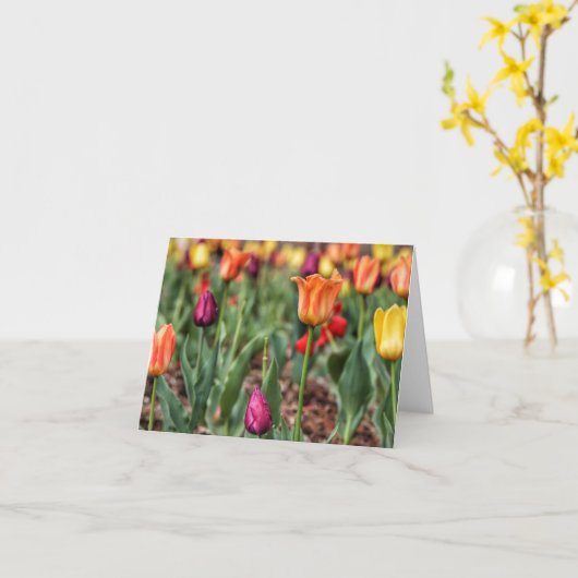 Tulpentijdschriftkaarten Kaart (Gele Bloem)