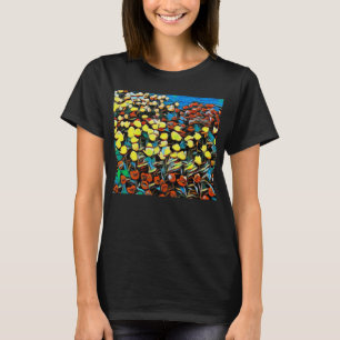 Tulpentop (zwart) met droomeffect t-shirt