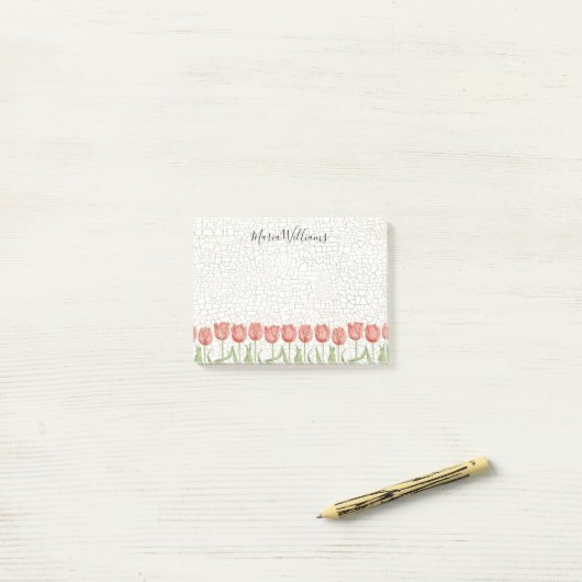 Tulpentuin 4x3 post-it® notes (Op bureau)