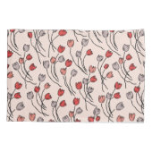 Tulpentuin in roze kussensloop (Achterkant)