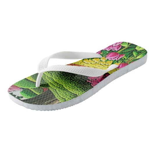 Tulpentuin: Teenslippers (Schuin)