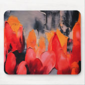 Tulpenveld – Abstracte bloemenintensiteit Muismat (Voorkant)