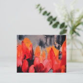 Tulpenveld – Abstracte bloemintensiteit Briefkaart (Staand voorkant)