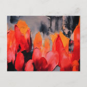 Tulpenveld – Abstracte bloemintensiteit Briefkaart (Voorkant)
