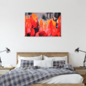 Tulpenveld – Abstracte bloemintensiteit Canvas Afdruk (Insitu (Slaapkamer))