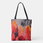 Tulpenveld – Abstracte bloemintensiteit Tote Bag (Achterkant)