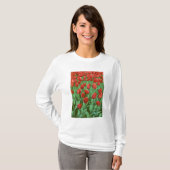 Tulpenveld bloeit in de lente. t-shirt (Voorkant volledig)