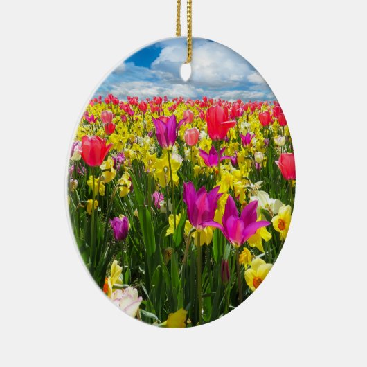 Tulpenveld Keramisch Ornament (Rechts)