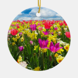 Tulpenveld Keramisch Ornament