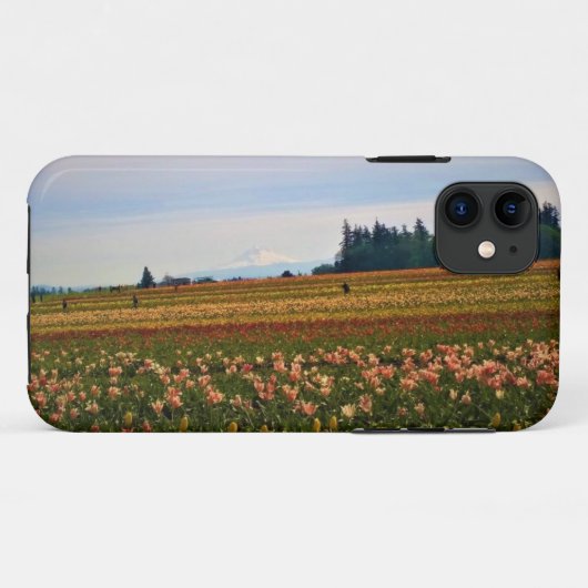 Tulpenveld met Mt. Hood, Oregon Case-Mate iPhone Case (Achterkant (horizontaal))