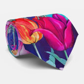 Tulpenveld Stropdas (Opgerold)