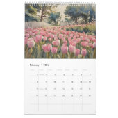 Tulpenveld waterverf schilderij 1 kalender (Feb 2026)