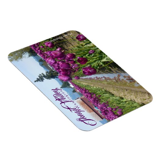 Tulpenvelden (Paarse) & Schuur (Skagit Valley) Magneet (Rechterzijde)