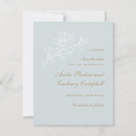 Tulpenwaterval Bleekblauw Save The Date
