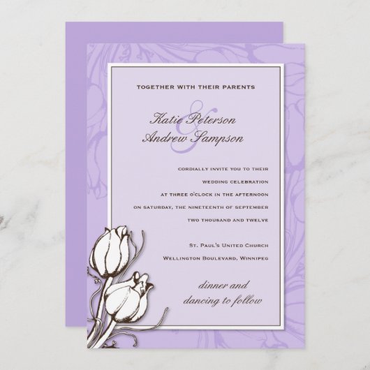  tulpenweddenschappen kaart (Voorkant / Achterkant)