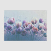 Tulpenweide-decoupage met lavendelroze gloed tissuepapier (Voorkant)