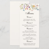 Tulpenweide Huwelijk met Fantasie Menu (Voorkant / Achterkant)