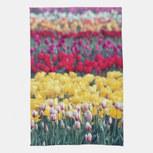 Tulpenweide in de Skagit-vallei, Theedoek (Verticaal)