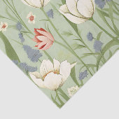 Tulpenweide in Sage Green Tissuepapier (Detail)