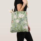 Tulpenweide in Sage Green Tote Bag (Dichtbij)