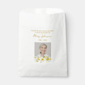 Tulpenzaadzakje herdenkingszakje voor begrafenisgu bedankzakje (Voorkant)