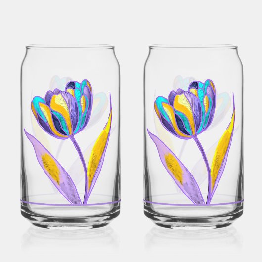 Tulpfrisdrankglas Blikvorm Glas (Voorkant)