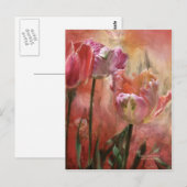 Tulpkleuren van het Briefkaart van de Liefde Kunst (Voorkant / Achterkant)